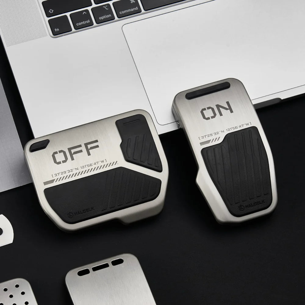 Tesla için Alaşımlı Araç Pedal Kapakları - Toy Switch